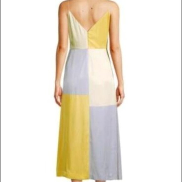 REBECCA TAYLOR Colorblock Twill Dress Size 10 $325 - Picture 3 of 7